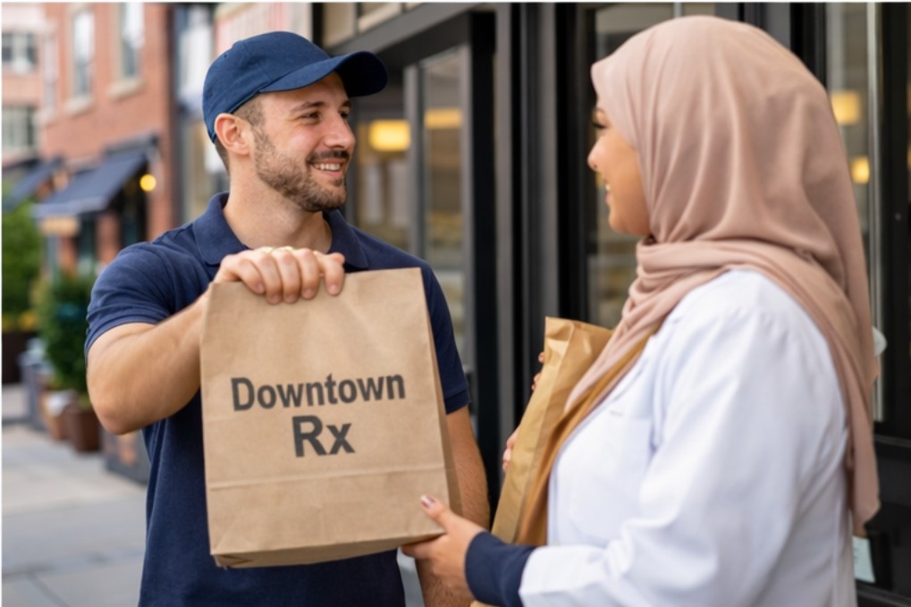 Pharmacy delivery to a customer